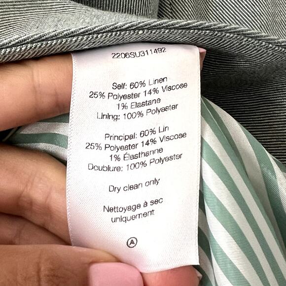 veronica beard Miller Dickey Seaglass green size 10 CL1 - Picture 5 of 6